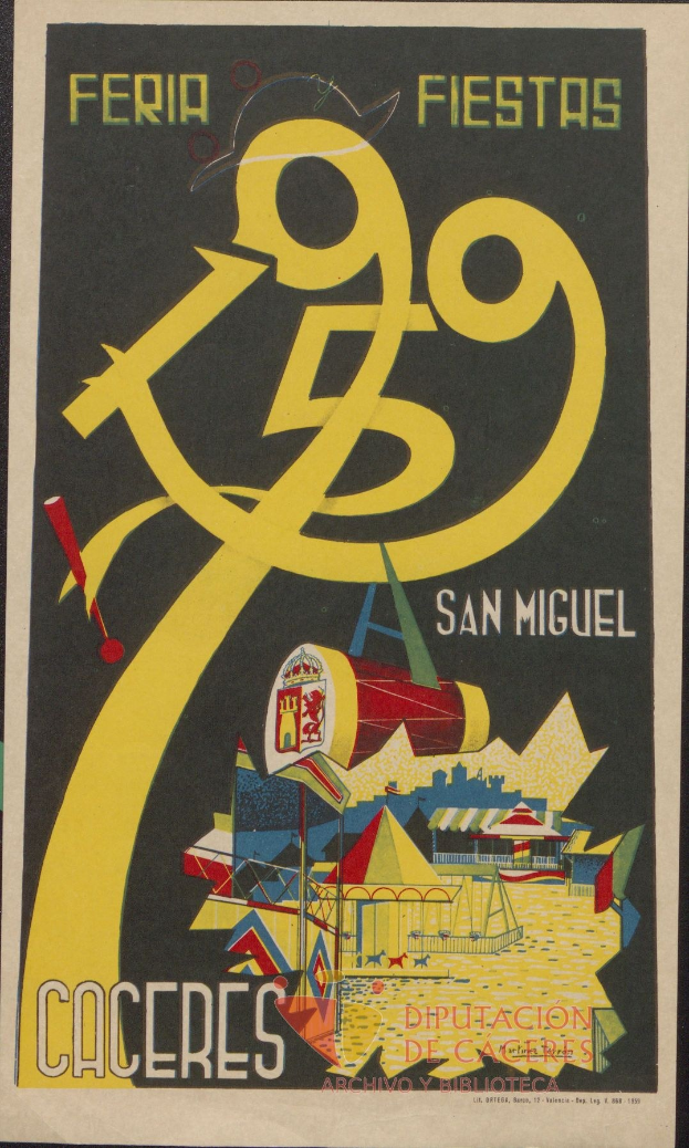 Plakat für ein Festival in San Miguel de Allende, Mexiko mit Text und Bildern.