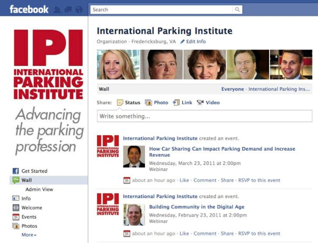 Ein Screenshot einer Facebook-Seite mit sechs Profilfotos von MÃ¤nnern und Frauen oben sowie Zitaten und Text auf der linken Seite.