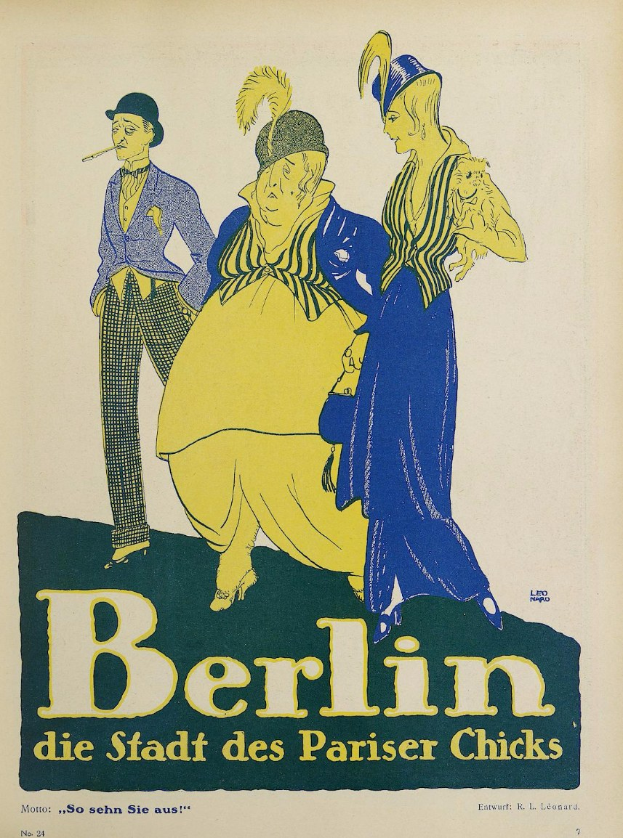 Eine große Menschenmenge steht in einem Raum mit Gemälden an den Wänden und einer Decke darüber, mit dem Text "Gesellschaft zur Förderung der Künste" unten.