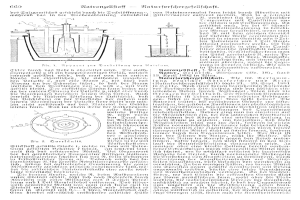 Ausführliche Zeichnung eines Wasseraufbereitungssystems aus dem deutschen Patent 666, das Komponenten wie eine Pumpe und Ventile zeigt, zusammen mit dem Patenttext.