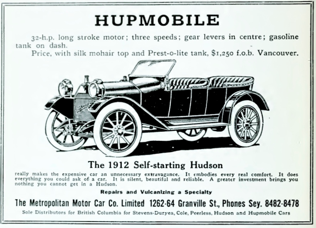 Eine Anzeige mit einem Auto und begleitendem Text.