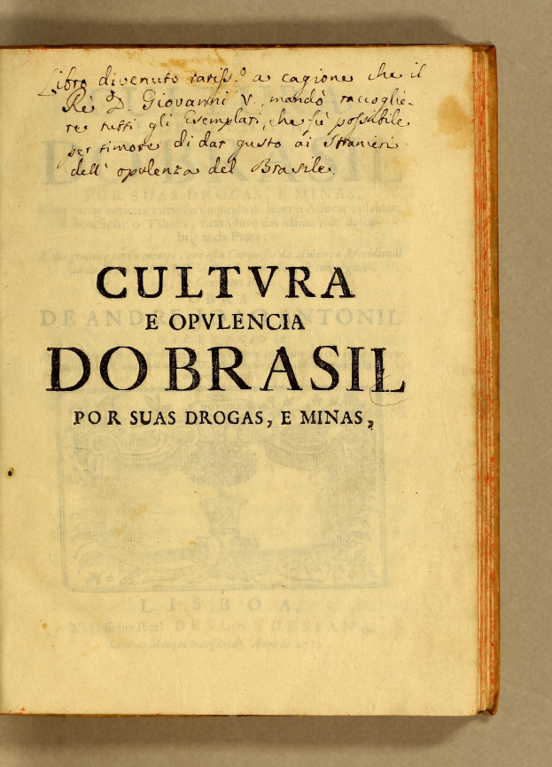 Ein aufgeschlagenes Buch mit dem Titel "Cultura do Brasil" in fetter, schwarzer Schrift auf dem Cover, das auf einer flachen Oberfläche liegt.